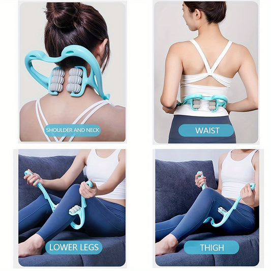 6-Ball Trigger Point Massager – Portable Neck & Shoulder Massage Roller for Stress Relief & Muscle Relaxation