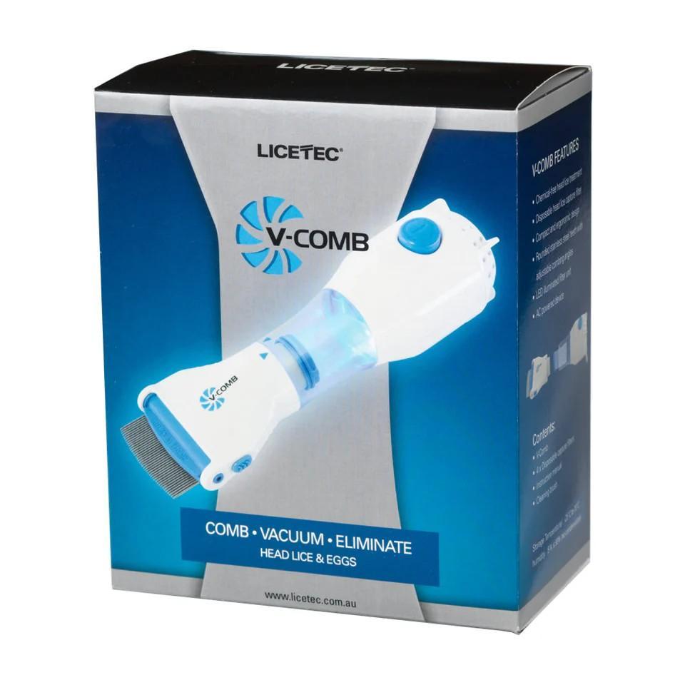 Electric Anti-Lice Comb – Chemical-Free V-Comb with Capture Filter for Safe & Easy Lice and Nit Removal