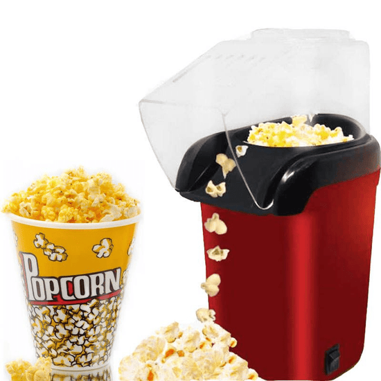 Mini Electric Popcorn Maker Machine – Oil-Free Hot Air Popper for Healthy Snacks, Home & Parties