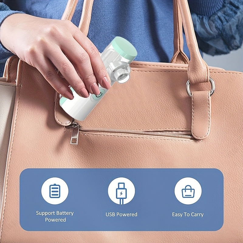Portable Facial Steamer & Mesh Nebulizer – 2-in-1 Face Steamer & Humidifier for Deep Cleaning, Hydration & Spa Care